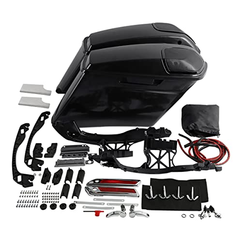 Alforjas duras extendidas 4 pulg para Harley Touring 2014-2024 miniatura 7