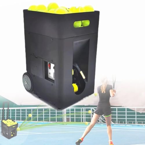 Lanzador Automático De Pelotas De Tenis Con Batería De Litio Recargable: Para Jugadores Principiantes Y Avanzados, Máquina Portátil De Pelotas De Tenis