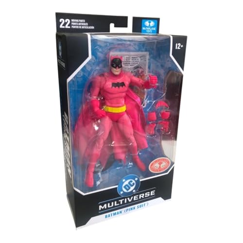 Figura DC Multiverse Rosa Batman Chase de 7 pulgadas para coleccionistas