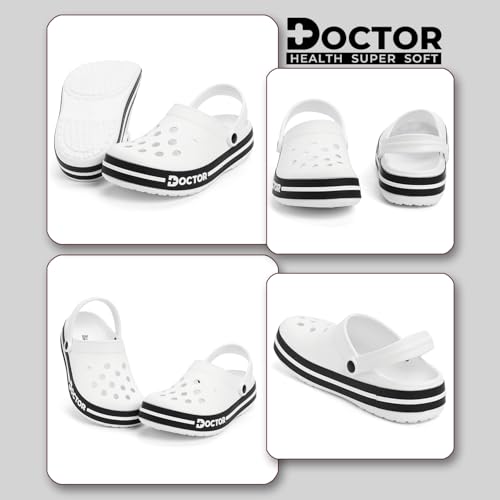 Image of Men Clogs with Back Strap | Lightweight Comfort Footwear | Cushioned EVA Sole | Anti-Slip Everyday Wear Clogs for Indoor, Outdoor, Work & Casual Use