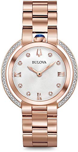 Image of Bulova Womens Quartz Watch, Analogue Classic Display and Stainless Steel Strap 98R248