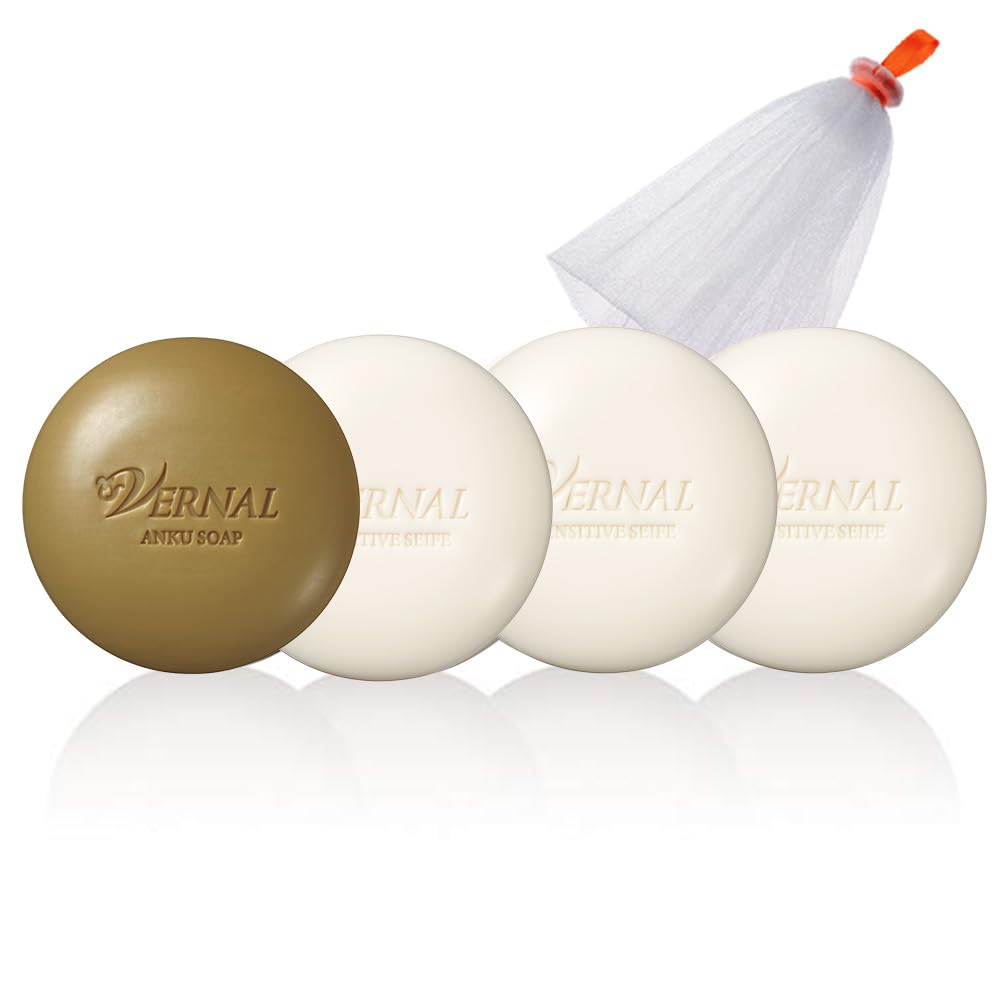 ヴァーナル石鹸 アンクソープ×2個、センシティブザイフ×2個 ネット付