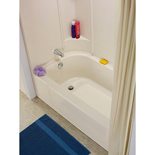 Tub/Shower Floor Repair Kit, 14-1/2 in W x 32 in L, Bone