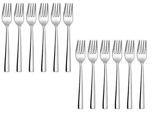Image of Kanshita's Rasoiware Heavy-Duty Stainless Steel Tea Fork Set | 12 Pcs | Elegant & Sturdy Design