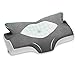 Elviros Cuscino in Memory Foam Ortopedico Cervicale per Dolore al Collo Cuscino Ergonomico per Dolore alla Spalla Cuscino di Sostegno del Collo, Grigio scuro, 53.8 x 11/9 x 33 cm
