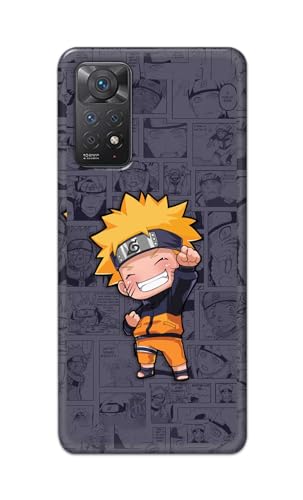 Image of PRINTFIDAA Plastic Printed Hard Back Cover Case For Mi Redmi Note 11 Pro 4G | 5G Back Cover (Famous Anime Cartoon Character) -112