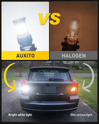 Image of AUXITO 194 168 LED Bulb & 921 912 W16W LED Bulb Combo Kit, Error free for 2825 W5W Led License Plate Light Dome Map Trunk Marker Light and 906 T15 led Backup Reverse Light,6000K White, Pack of 4
