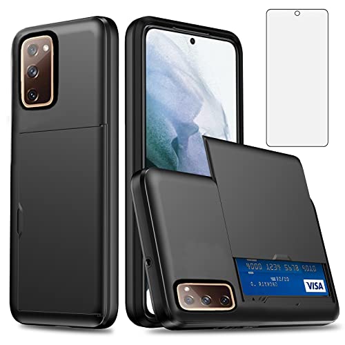 Coque portefeuille Galaxy S20 5G antichoc et blindée avec verre trempé