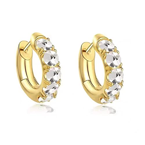 フープピアス メンズピアス レディース ジルコニア ピアス 両耳 エメラルド 小さめ アクセサリー ジュエリー 金属アレルギー対応 プレゼント 贈り物 緑/白