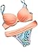 Astylish Women's Push Up Two Piece Bikini Swimsuits Padded Swimwear Bathing Suits Pink Medium 8 10