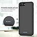 Battery Case for iPhone 6 Plus / 7 Plus / 8 Plus, 8500mAh Portable Battery Pack Rechargeable Protective Smart Battery Case for iPhone 6 Plus / 7 Plus / 8 Plus External 5.5 inch Charging Case - Black