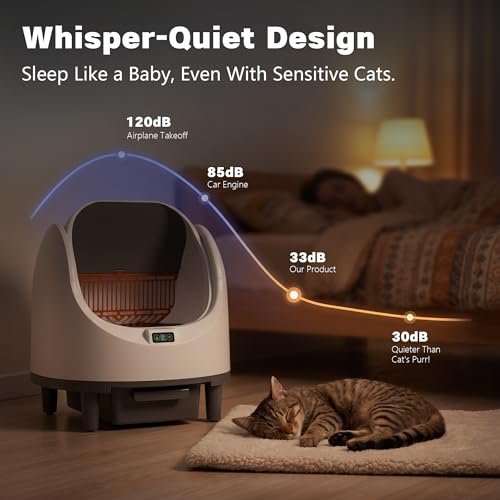 Bashaw Self-Cleaning Litter Box – Open-Top Rake with App Control — view 6