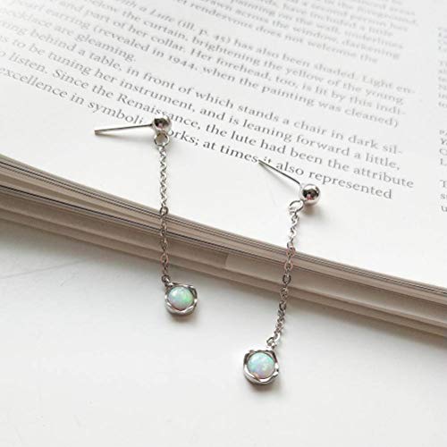 Boucles d'oreilles en pierre d'opale au tempérament mode et finition prestigieuse