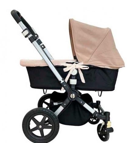 Vestidura capazo 100% algodón bebé universal para capazos - compatible bugaboo jane inglesina - Color Beige