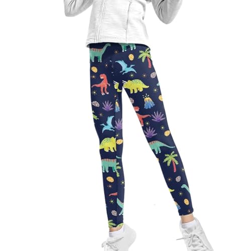 COEQINE Girls’ Leggings, Yoga Pants Activewear Legging High Waist Active Pants Size for 4-13 Years Kids Teens4