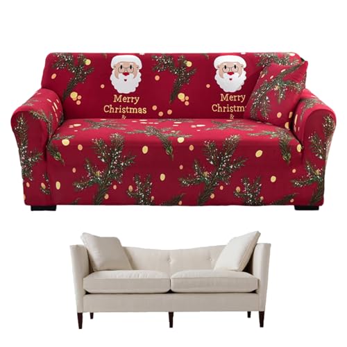Cubierta de tiro genérica - Fundas de sofá | Christmas Stretch Red Slipcover | Stretch Reckin Slipcover | Muebles Protector Decor Home para Al Aire Libre Dormitory Lugar