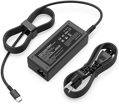 HEHALOTU 65W 45W Universal USB C Laptop Charger Compatible with HP Chromebook Dell Lenovo Acer Asus Samsung Google Computer and More USB Type C Power Adapter