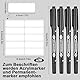Smivyhp 200 Stück Kleidungs Etiketten Namensaufkleber für Kinder mit 4 Stück Stift, Wasserdicht Namensetiketten Namensschilder Selbstklebend Klebeetiketten 45 x 15 mm für Kleidung Schuluniform