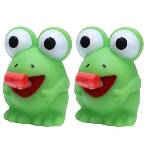 Attention Autism Bucket Toys Frog Toys for Sensory Play 2-Piece Squeeze Toys for Stress Relief Adult Desk Fidget Toys for Office and Therapy Use 7x5.5cm Pop Up Toys Made