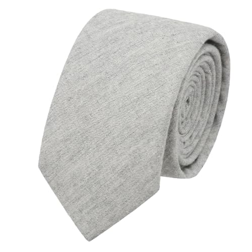 Image of Cotton 2.56'' Skinny Ties for Men, Neckties for Casual, Business | Solid color ties for men for party, daily use, dating, office