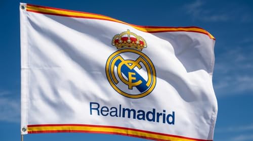 3x5 Feet Real Madrid Soccer Flag - Indoor/Outdoor Banner with 2 Grommets - Ideal for Real Madrid Fans