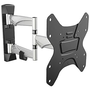 RICOO TV Wandhalterung Fernseher Halterung S3222 für 32-55 Zoll VESA 200 x 200 schwenkbare Fernsehhalterung Wand für Curved OLED Bildschirm Wandhalter neigbar bis 30 kg Schwenkarm universal