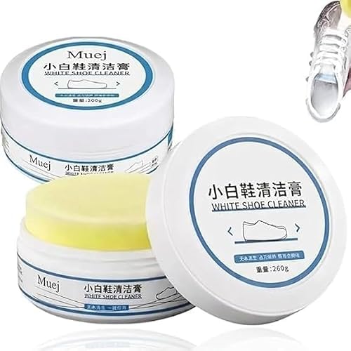 Generic White Shoe Cleaning Cream with Sponge 260g - Image 1