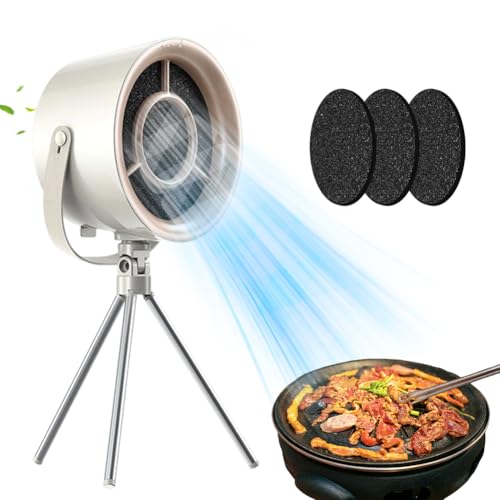 Mini campana extractora portátil para barbacoa interior fondue y camping en color blanco 7