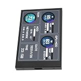 Xiuganpo Wyświetlacz Temperatury Komputera Dodatkowy Ekran USB C IPS Dodatkowy Ekran Informujący o Stanie Procesora, Pamięci i Karty Graficznej, Przyjazna dla Oczu Konstrukcja z regulowaną