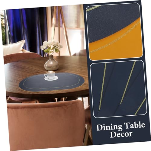 Sets de table cuir antidérapants Zerodeko lavables et imperméables pour table à manger