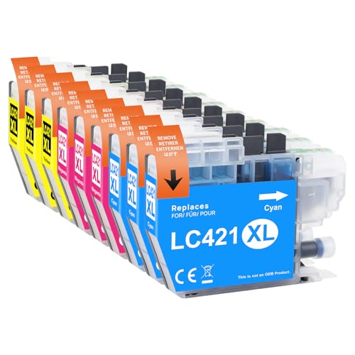 Cartouches LC421XL Brother compatibles encre couleur pour imprimante DCP-J1050DW MFC-J1010DW