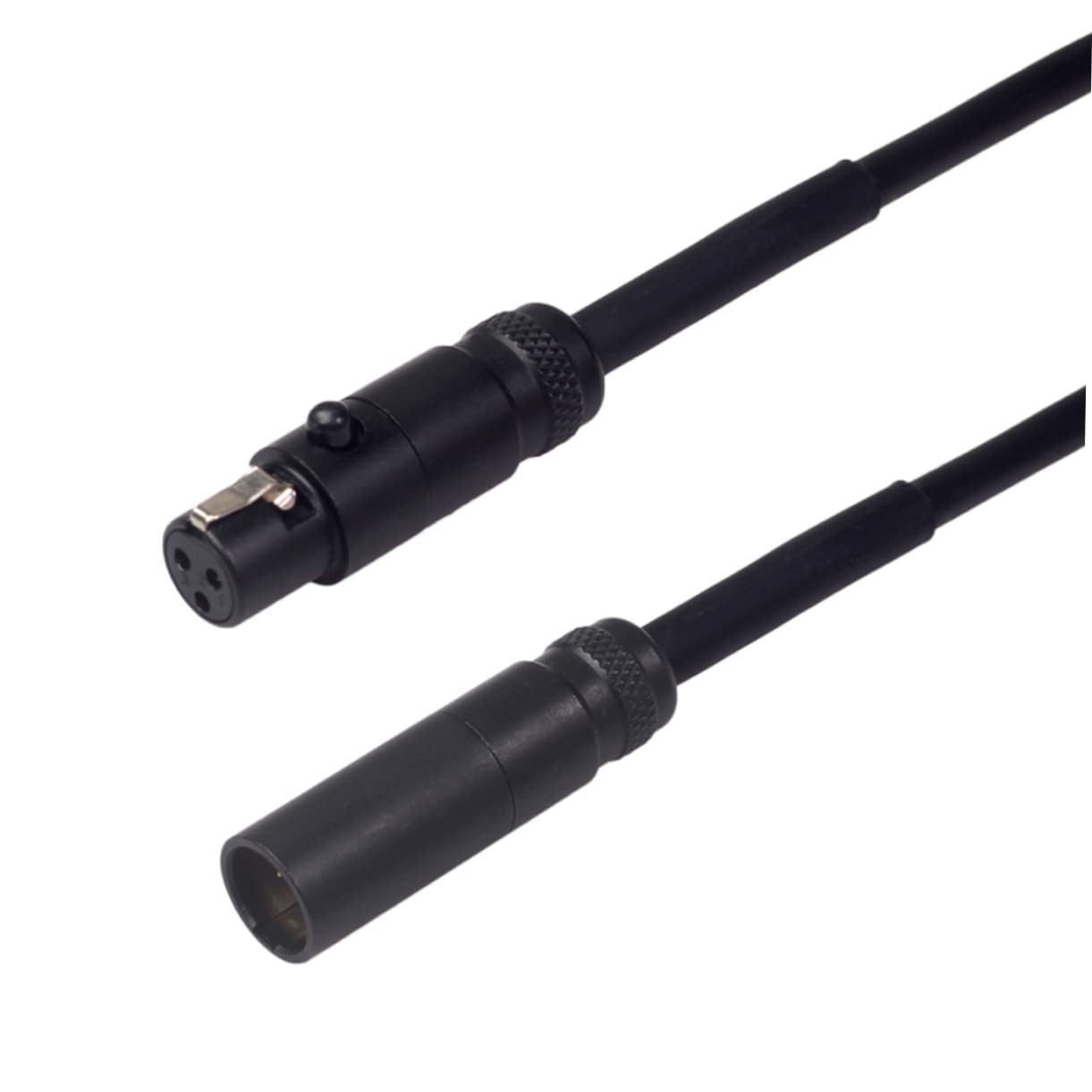 Abaodam 3 Piezas Cable macho de 3 pines a hembra de 3 pines cable de micrófono cable de auriculares Altavoces cable de extensión cable micro xlr mini tejer altavoz hombre a mujer