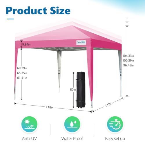Quictent 10x10 Canopy with Sidewalls