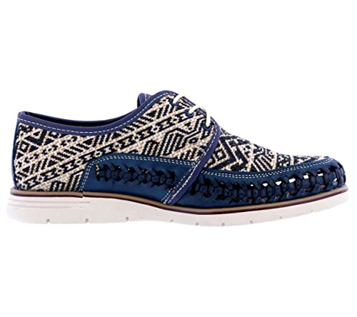 Cowboy Professional Mens 86 Blue Authentic Mexican Leather Huaraches Lace Up Sandals2