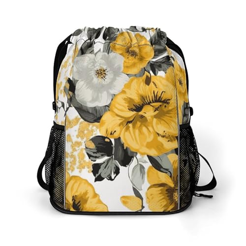 Sac à dos de sport rose jaune imperméable et logeable contre l'encombrement