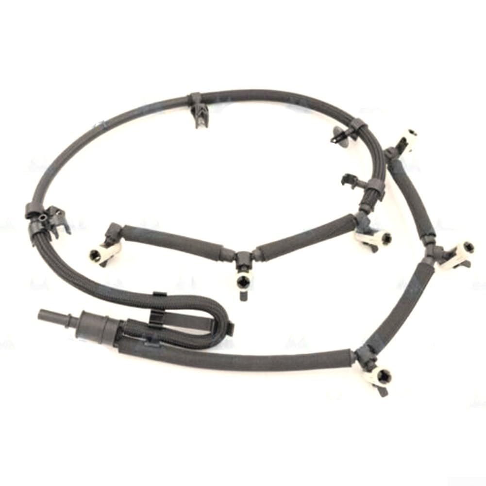 Tubo di scarico per perdite di carburante diesel, compatibile con Discovery 4 e Sport 3.0 V6, ricambio diretto per OEM LR032107, componente in plastica nera, facile installazione