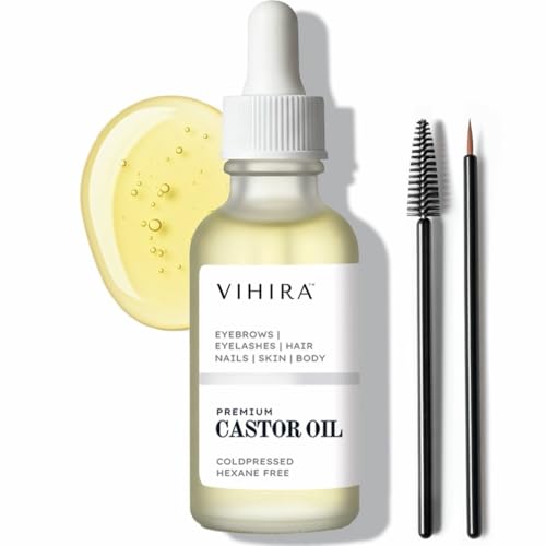 Vihira Organic Golden Castor Oil (2 Fl Oz |...