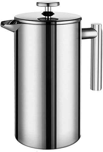 Cafetera de prensa francesa de acero inoxidable máquina de café expreso de doble pared aislada para cafetera 338fl oz