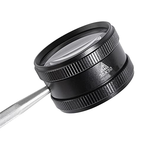 Tiardey 35X High-Definition Hand-held Vergrootglas High-Powered Oude Man Leesglas Sieraden Wenwan Waardering Waardering Vergrootglas 35X50 mm