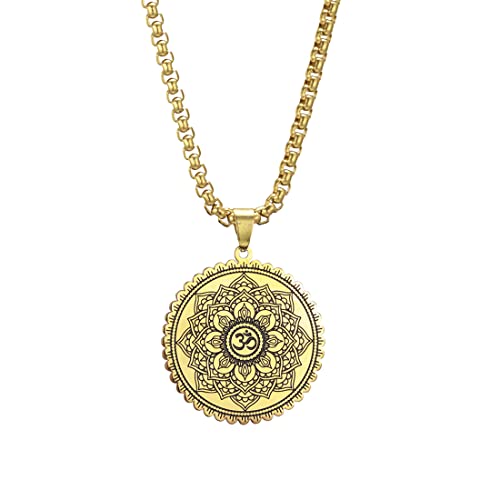 Collier Mandala Om homme idéal pour la méditation yoga et le quotidien