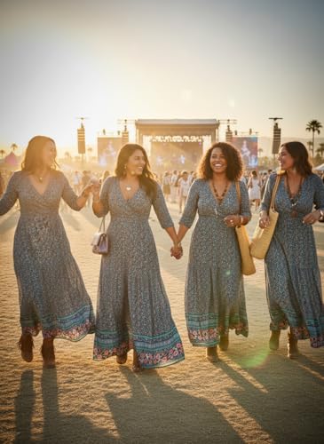 Image of Yajedo Womens Casual Summer Maxi Dress Plus Size Sexy Wrap V Neck 3 /4 Sleeve Sundress with Pockets