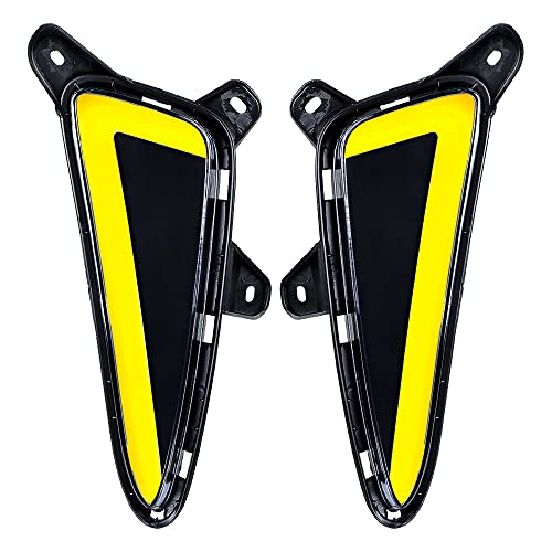 Astra Depot Pair Amber White CCFL LED Switchback Turn Signal DRL Daytime Running Lights wth Harness Compatible with Toyota C-HR 2016-2019