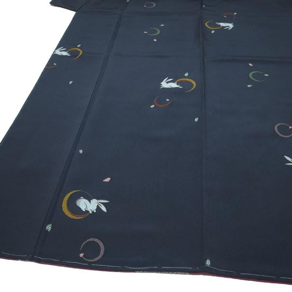 小紋 袷 ウサギちゃん 小紋 袷 ウサギちゃん うさぎ小町 アンティーク着物・リサイクル