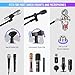 CAHAYA Microphone Stand Desk Adjustable: Boom Arm Mic Stand Desktop with 2 Mic Clips Reinforced Metal Base Table Mic Mount with 3/8