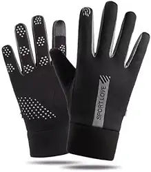 Luvas T?rmicas Touch Screen para Motociclista, resistente a pequenas chuvas, Unissex, Prote??o Contra Frio e Chuva