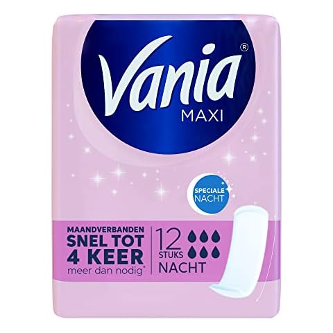 Vania Toallas Higiénicas Maxi Confort Noche Extra Larga Sin Fragancia Cover