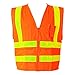Kishigo 1198 Polyester Multi Function Multi Zipper Vest, 3X-Large, Orange