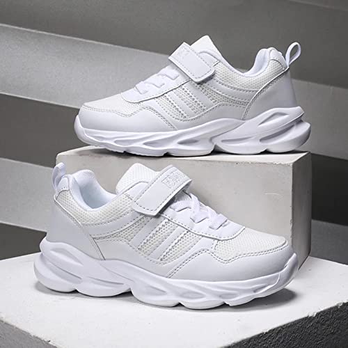 Kids White Sneakers Girls Casual Shoes Children Tennis Shoes Boys Sport Shoes(Toddler/Little Kid/Big Kid)4