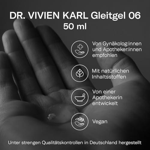 DR. VIVIEN KARL Gleitgel 06 | Feuchtigkeitsspendendes Gleitmittel auf Wasserbasis | Natürliches Stimulationsgel für den Intimbereich | Lubricant Water-Based | Vegan & frei von Parabenen | 50 ml – Bild 3