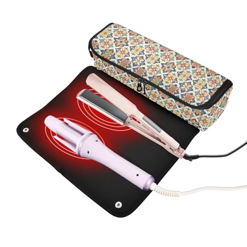 Organizador para herramientas de cabello con funda resistente al calor miniatura 2